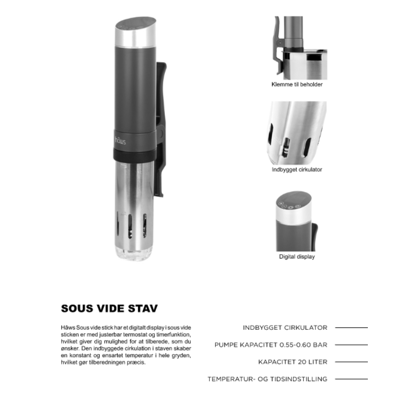 Hâws Sous Vide Stick 1300W