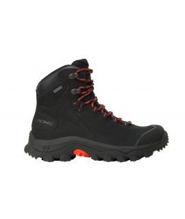 Viking - Villrein GTX - Mellemhøj Gore-Tex Dame Støvle - Sort/Rød 38