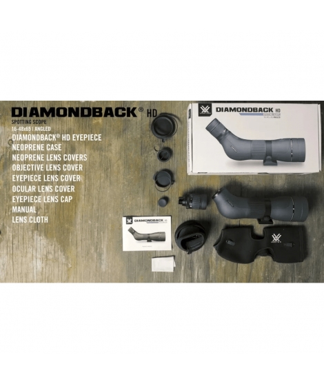 Vortex Optics - Diamondback HD - Udsigtskikkert - 16-48x65 - Angled