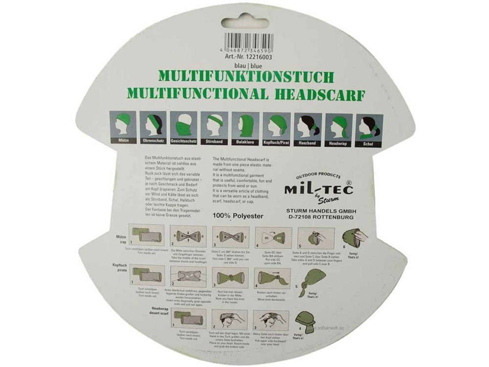 Mil-Tec Multifunktionelt  Tørklæde - Flecktarn