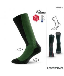 Lasting - Tykke jagtsokker i 85% merinould - Grøn (34-37) S