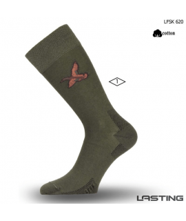 Lasting - Tynde sokker med gråand motiv