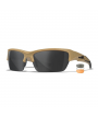 Wiley X Valor 2.5 sports- og skydebriller - Mat sandfarvet stel med 3 linser