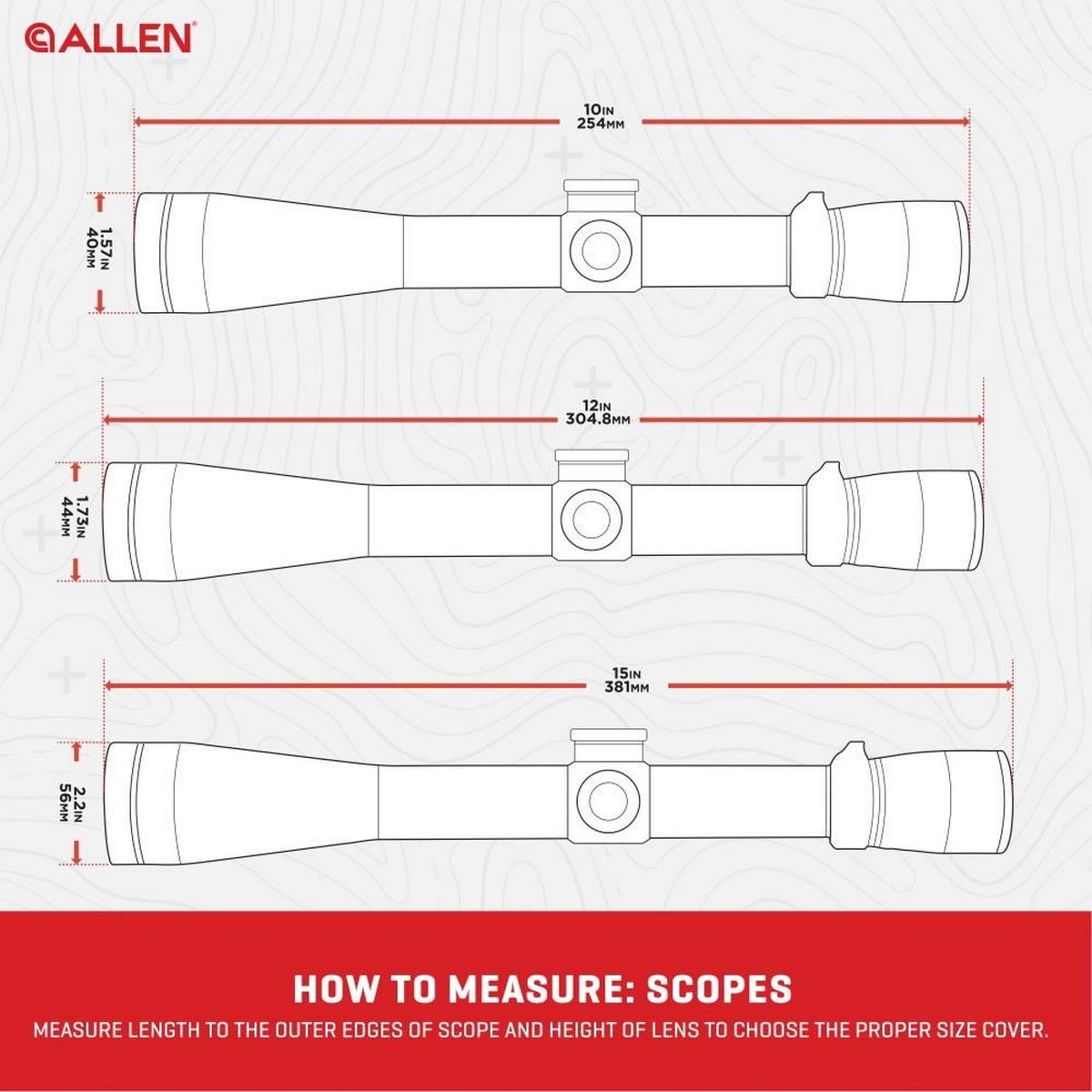 Allen Neoprene Scope cover - Kikkert beskyttelse