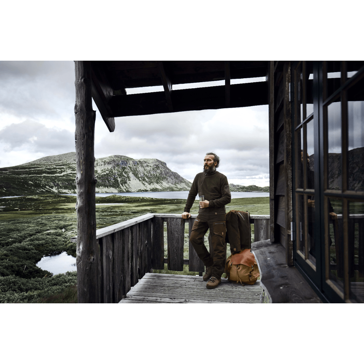 Northern Hunting - Thorlak - Jagttrøje i brun fleece