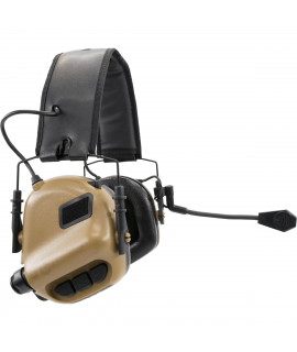 Earmor M32 elektronisk høreværn med mikrofon - Tan
