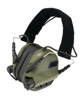 Earmor M31 elektronisk høreværn - Velcro hovedbøjle - Armygrøn