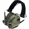 Earmor M31 Plus elektronisk høreværn - Velcro hovedbøjle - Armygrøn