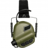 Earmor M31 Plus elektronisk høreværn - Velcro hovedbøjle - Armygrøn