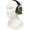 Earmor M31 Plus elektronisk høreværn - Velcro hovedbøjle - Armygrøn