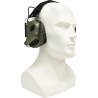 Earmor M31 Plus elektronisk høreværn - Velcro hovedbøjle - Armygrøn