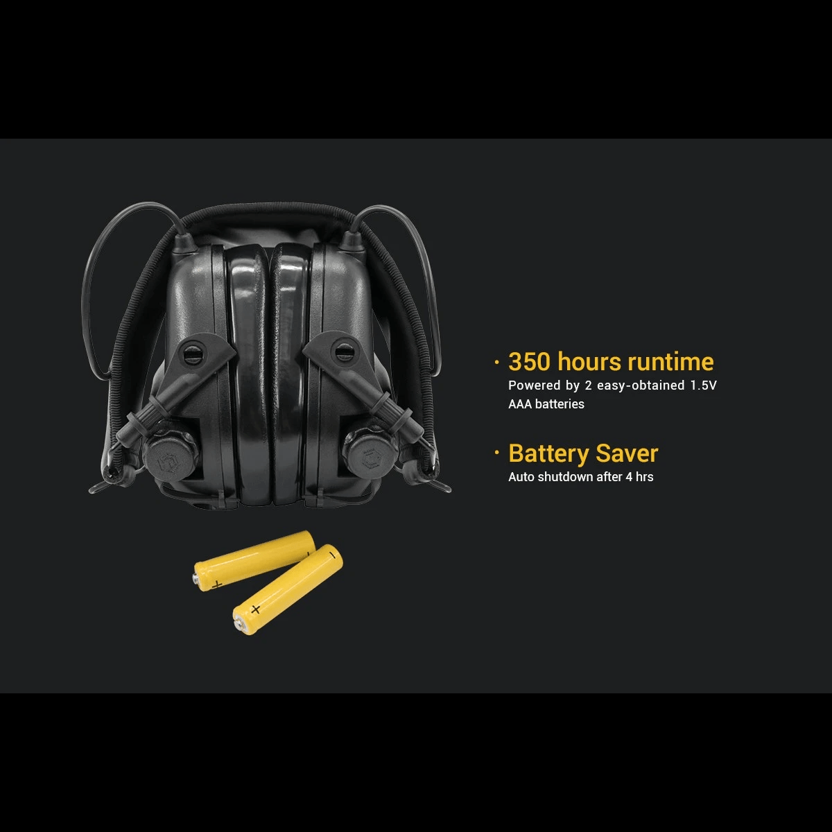 Earmor M31 Plus elektronisk høreværn - Velcro hovedbøjle - Armygrøn