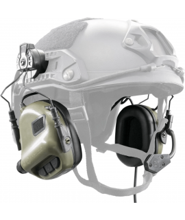 Earmor M32H - Elektronisk hjelmmonteret høreværn - Team Wendy XFIL 2.0 Armygrøn
