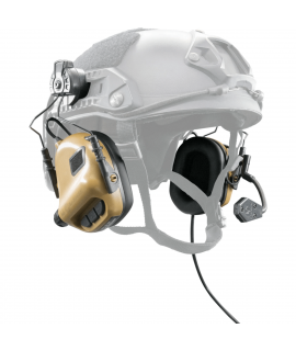 Earmor M32H - Elektronisk hjelmmonteret høreværn - Team Wendy XFIL 2.0 Coyote Brown