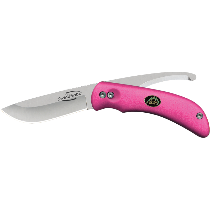 Outdoor Edge: Swingblade - kniv med bugåbner - Pink