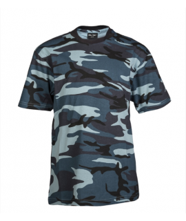 Mil-Tec - T-shirt til børn - Skyblue Camouflage
