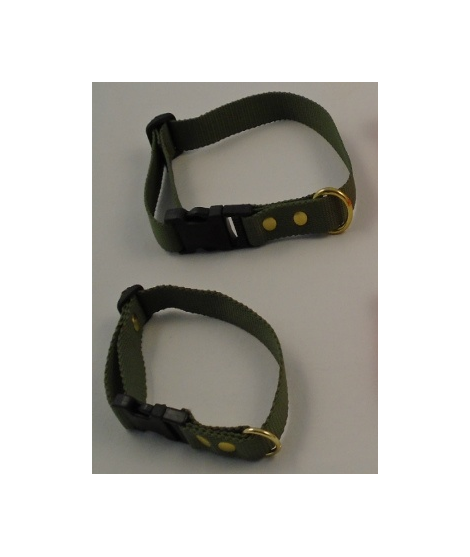 Halsbånd i webbing - grøn