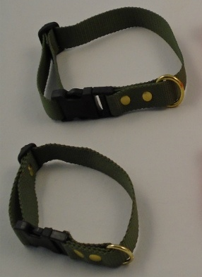 Halsbånd i webbing - grøn