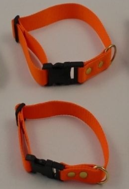 Halsbånd i webbing - orange