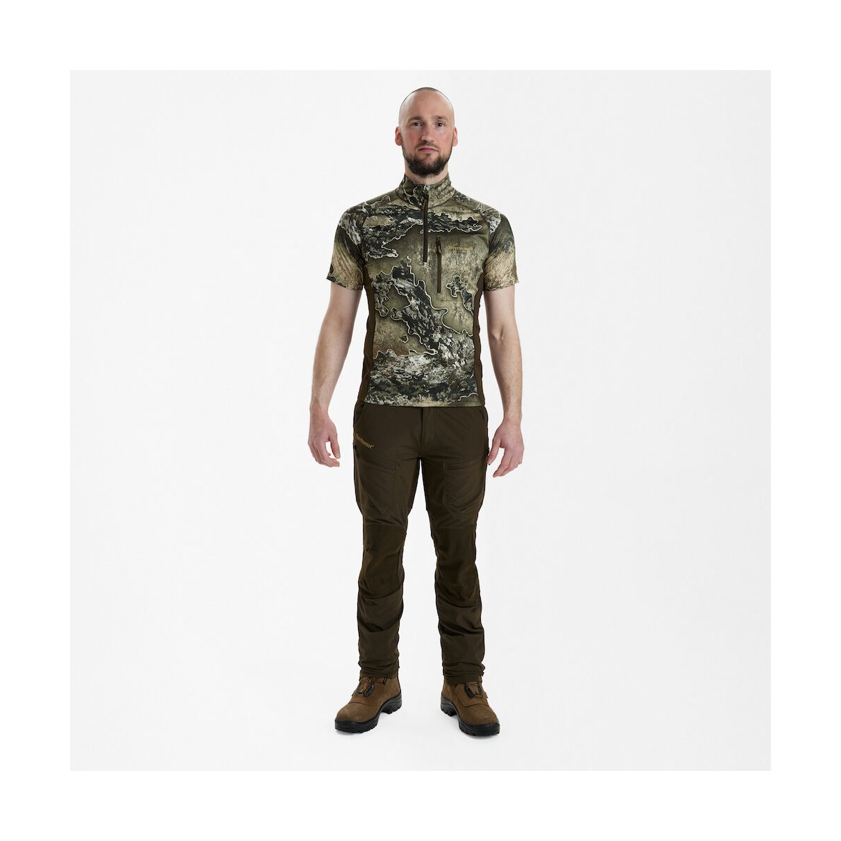 Deerhunter - Excape Insulated T-shirt med lynlås i halsen