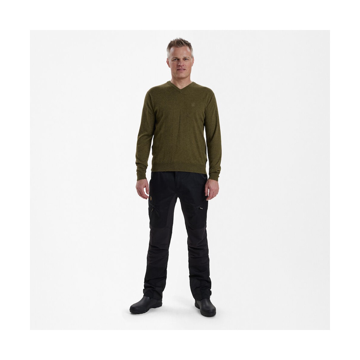 Deerhunter - Kingston Striktrøje med V-hals - Fås i 4 farver