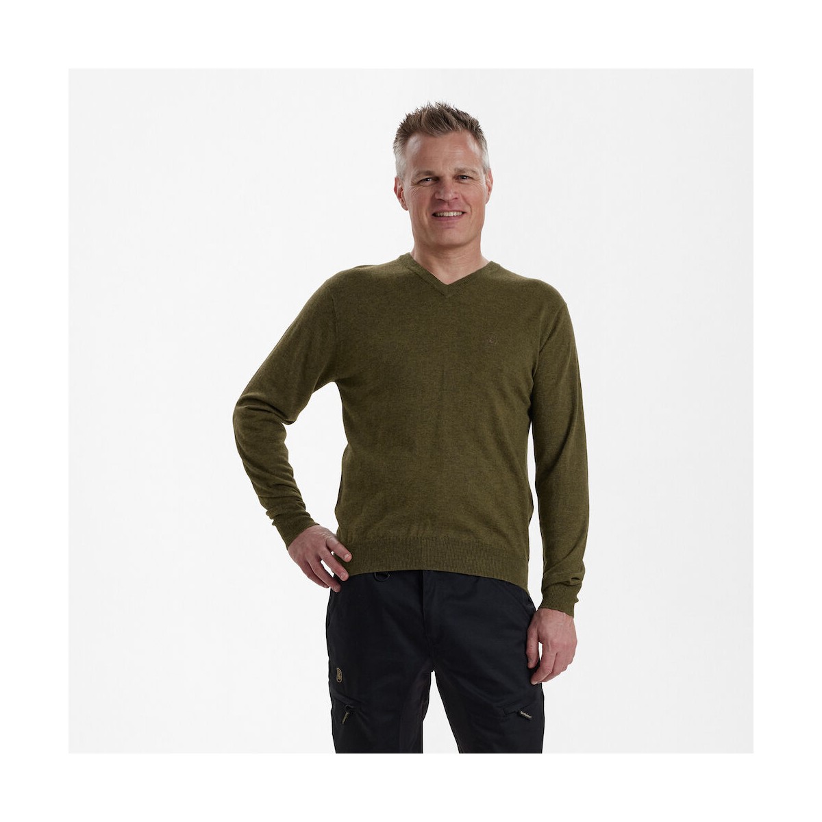 Deerhunter - Kingston Striktrøje med V-hals - Fås i 4 farver