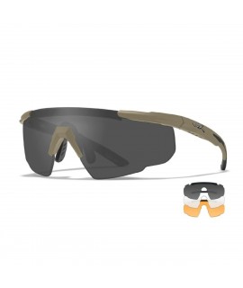 Wiley X Saber Advanced skydebrille - Smoke/Clear/Rust