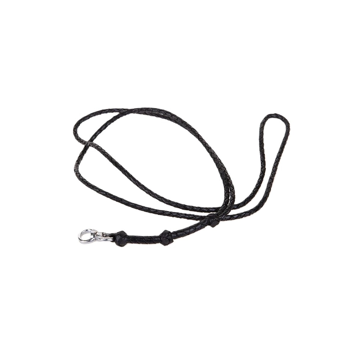 Flettet lædersnøre til hundefløjte