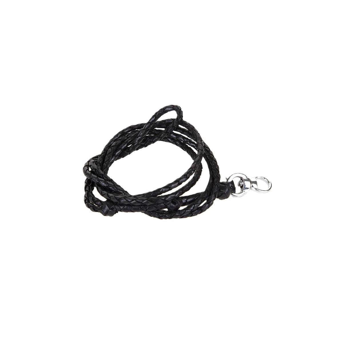 Flettet lædersnøre til hundefløjte