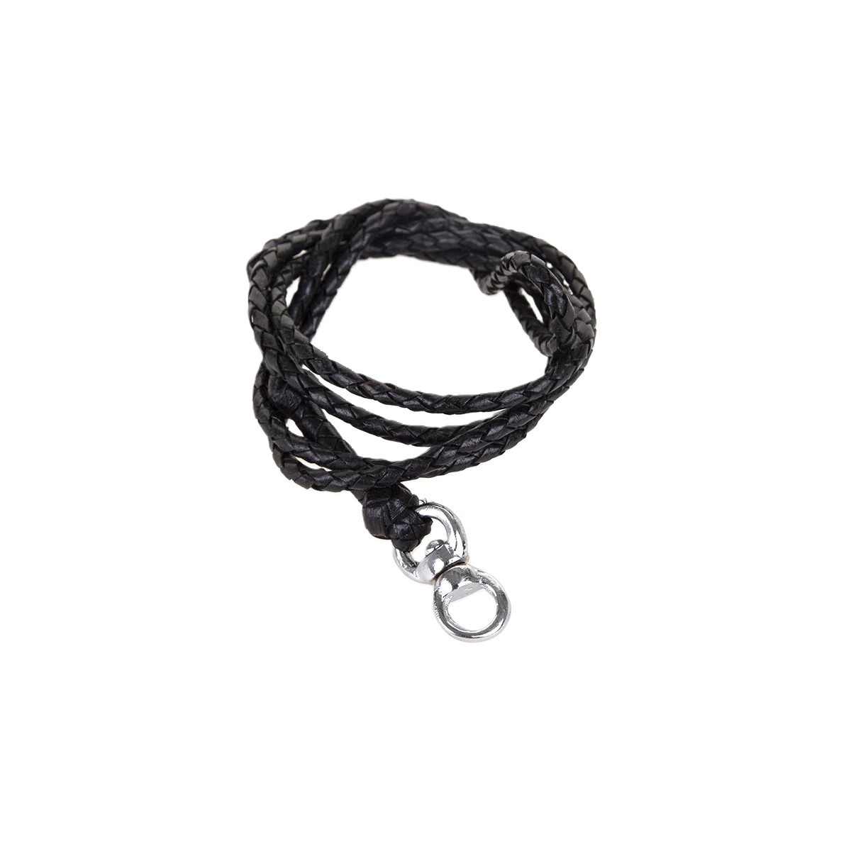 Flettet lædersnøre til hundefløjte