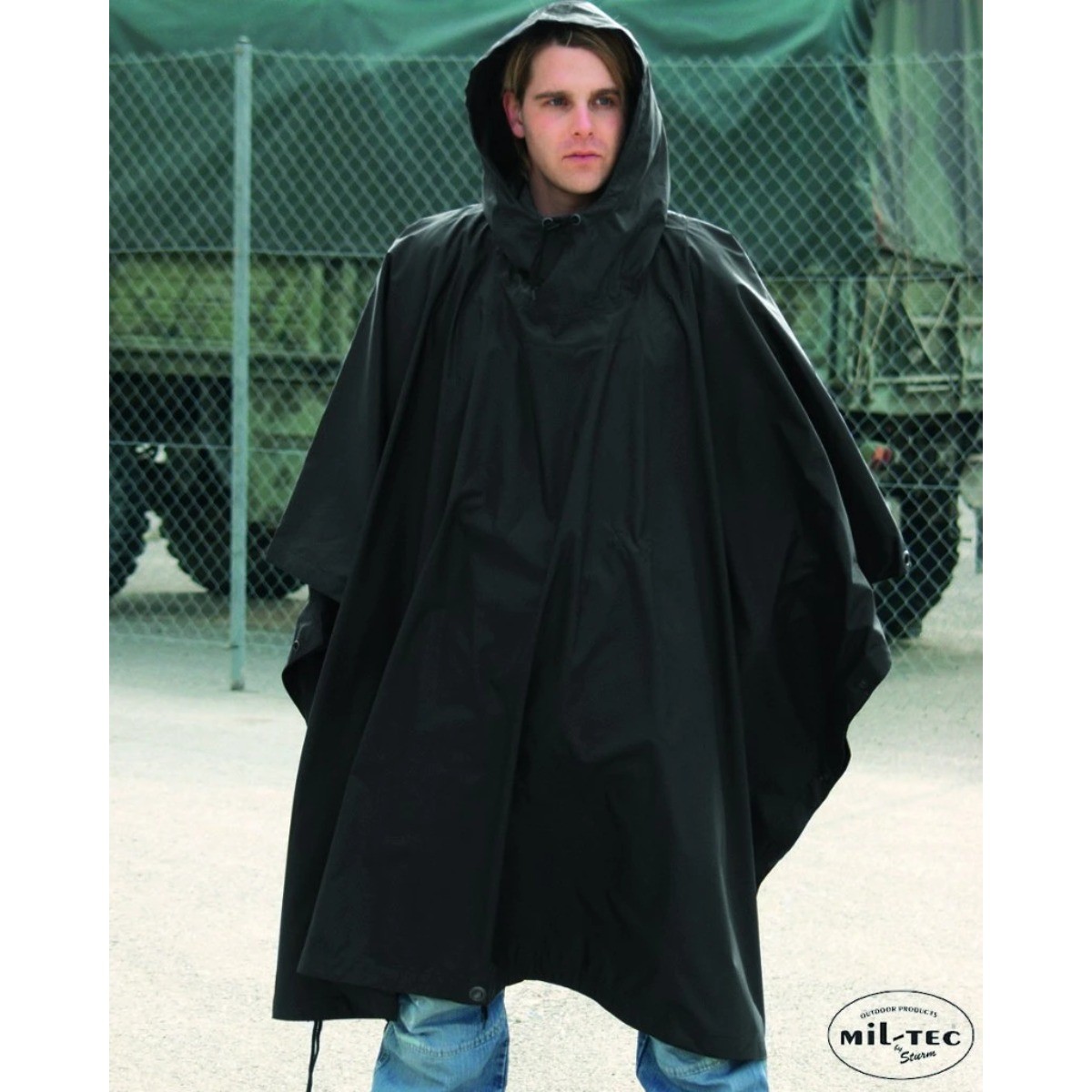 Mil-Tec Regnslag/Poncho Sort