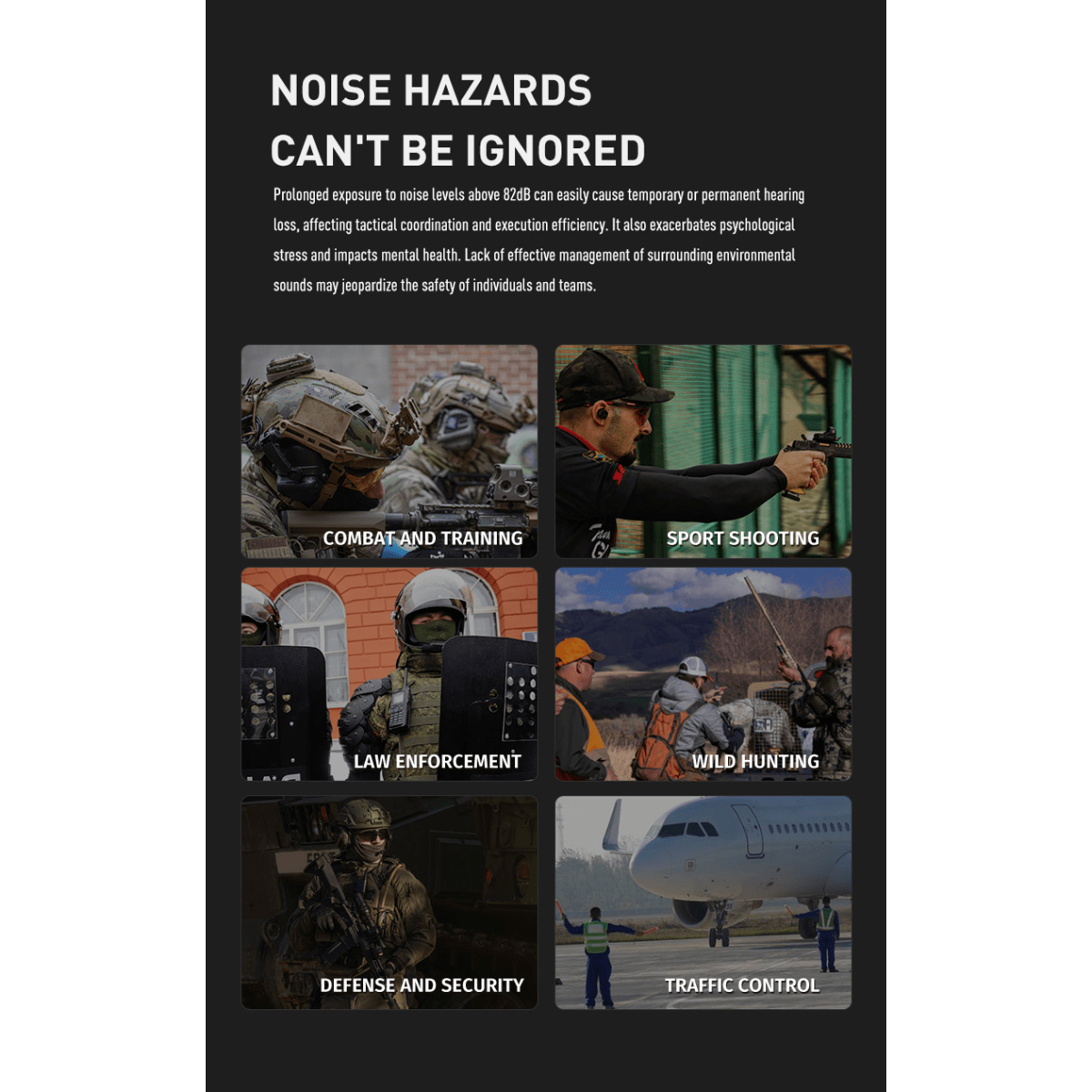 Earmor M20T PRO - In-ear Bluetooth høreværn - Sort