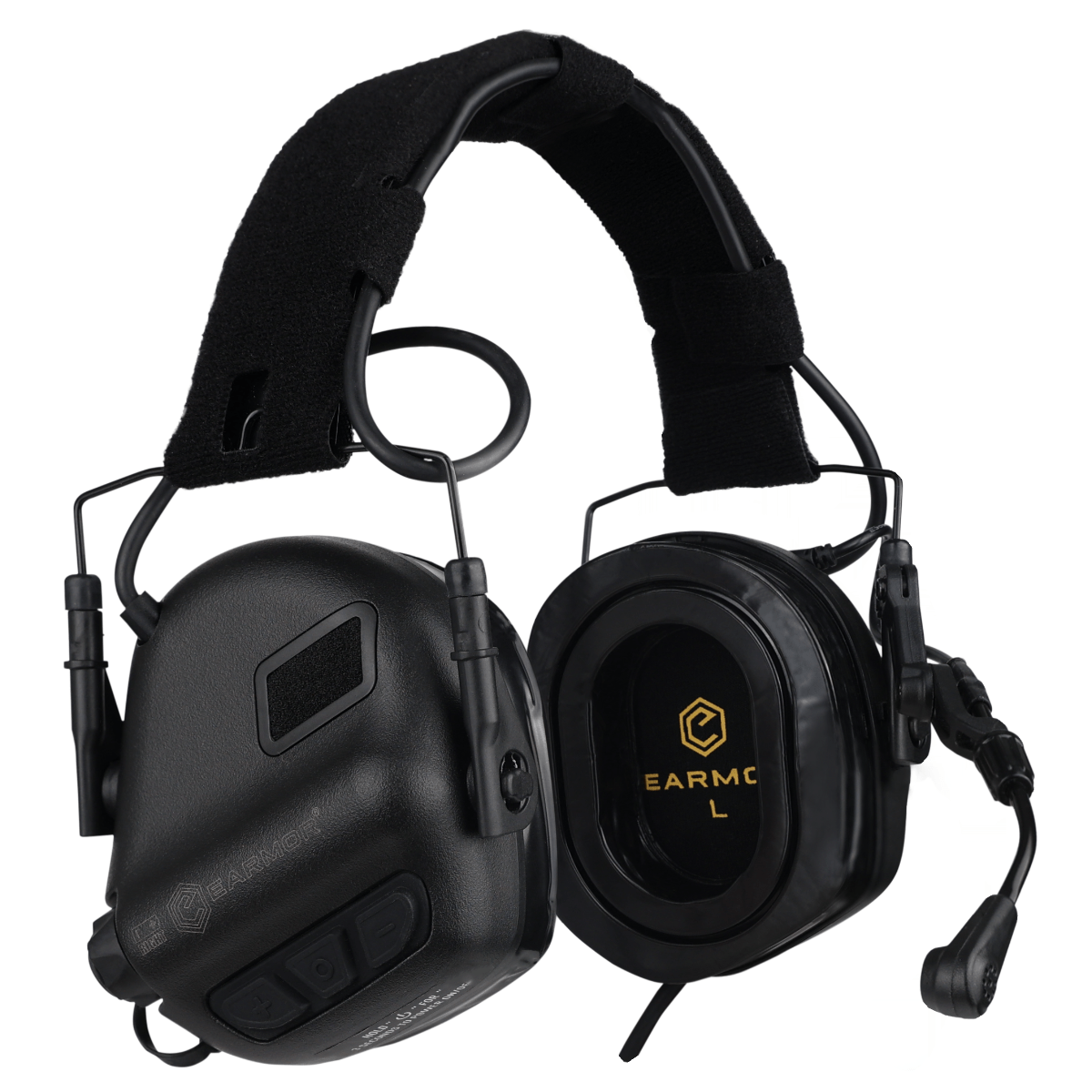 Earmor M32 Plus - Aktive høreværn med mikrofon - Sort