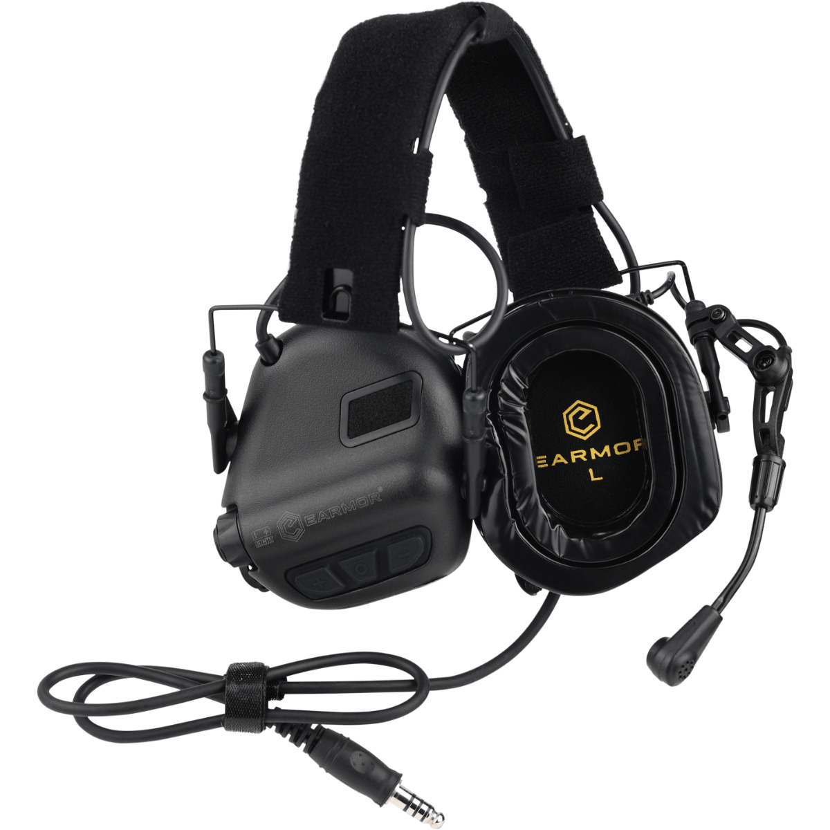 Earmor M32 Plus - Aktive høreværn med mikrofon - Sort