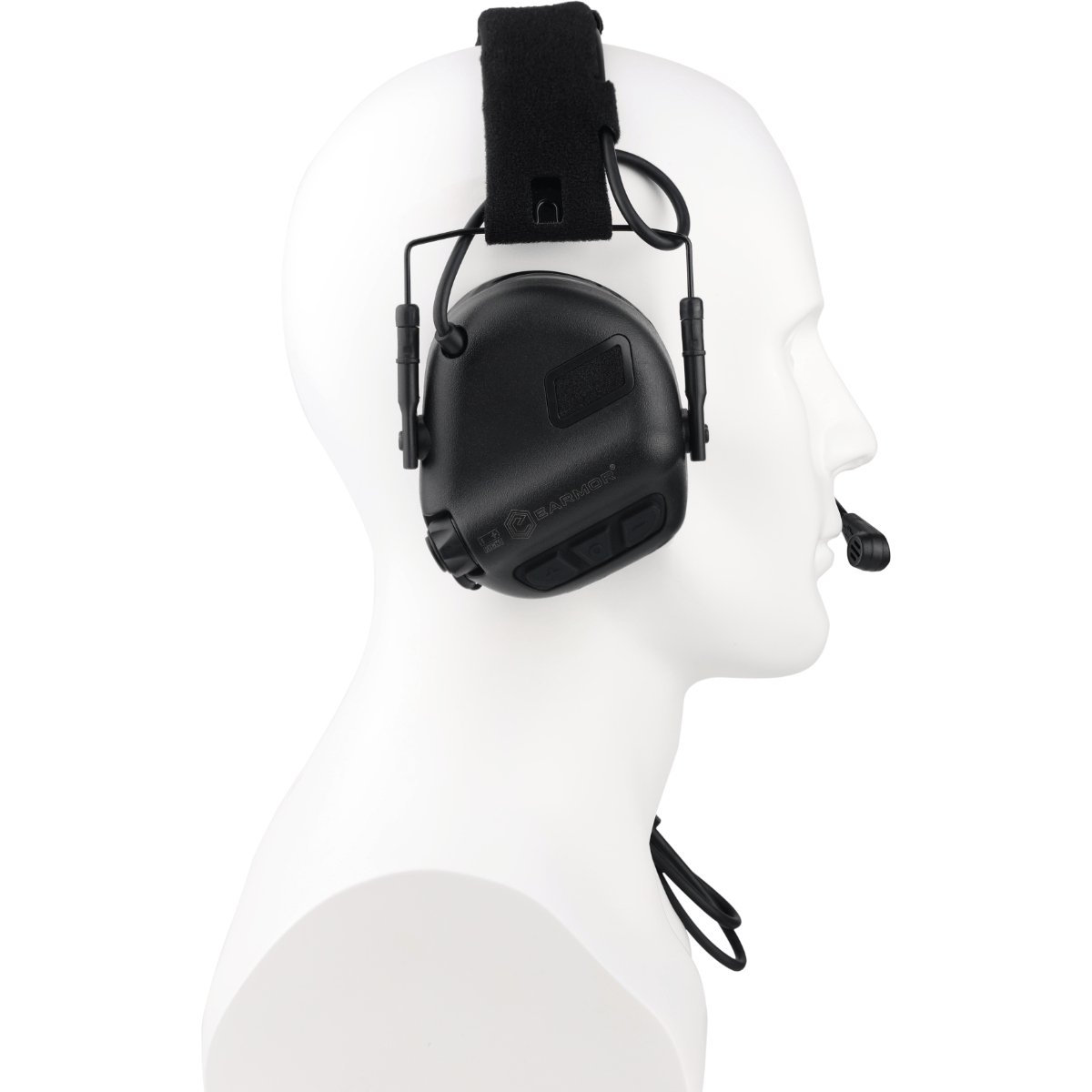 Earmor M32 Plus - Aktive høreværn med mikrofon - Sort