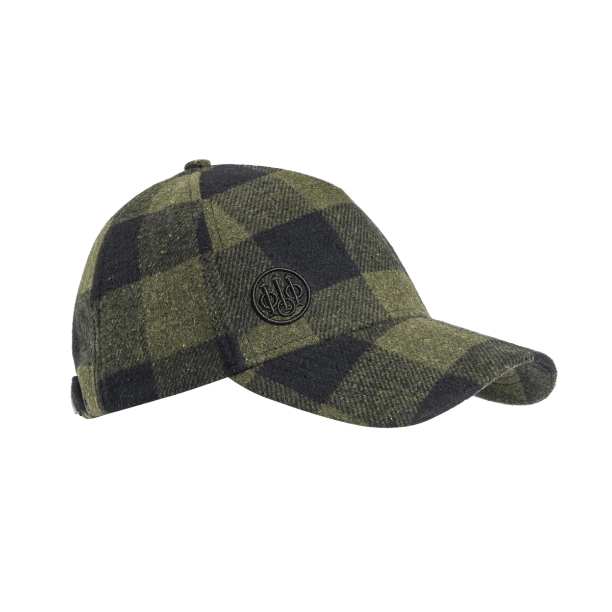Beretta Lodge Checkered Cap - Kasket i uld - Grøn og sort