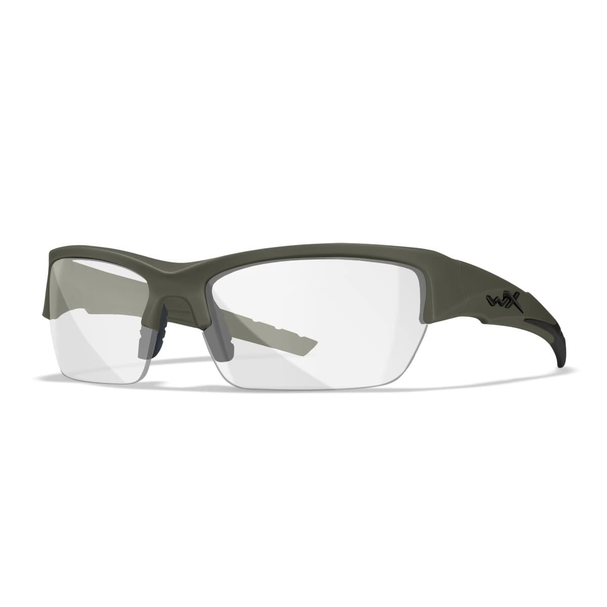 Wiley X Valor 2.5 sports- og skydebriller - Mat armygrønt stel med 3 linser