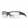Wiley X Valor 2.5 sports- og skydebriller - Mat armygrønt stel med 3 linser
