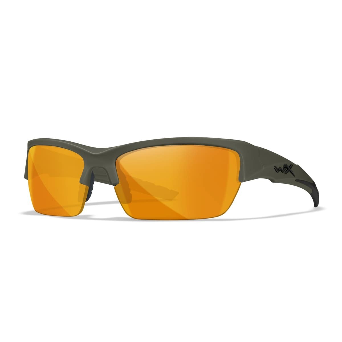Wiley X Valor 2.5 sports- og skydebriller - Mat armygrønt stel med 3 linser