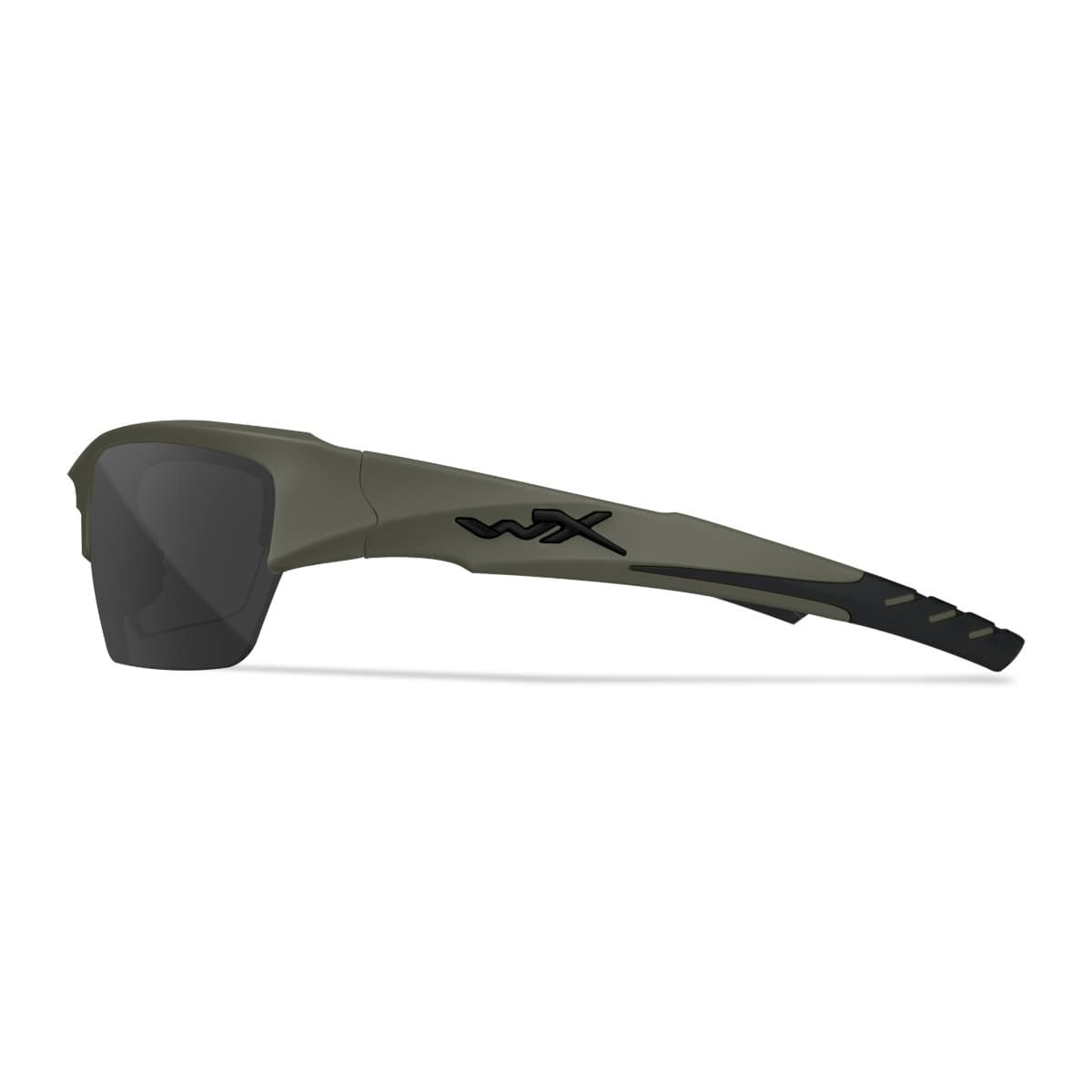 Wiley X Valor 2.5 sports- og skydebriller - Mat armygrønt stel med 3 linser