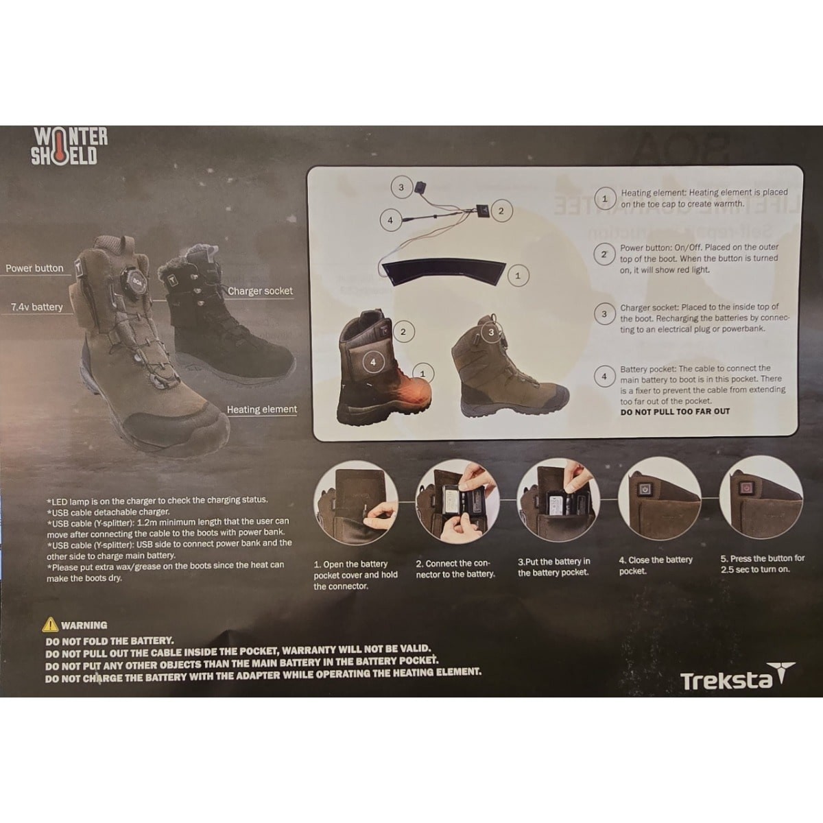 Treksta Grizzly Heat BOA HTX - batteriopvarmede jagtstøvle med BOA-lukning
