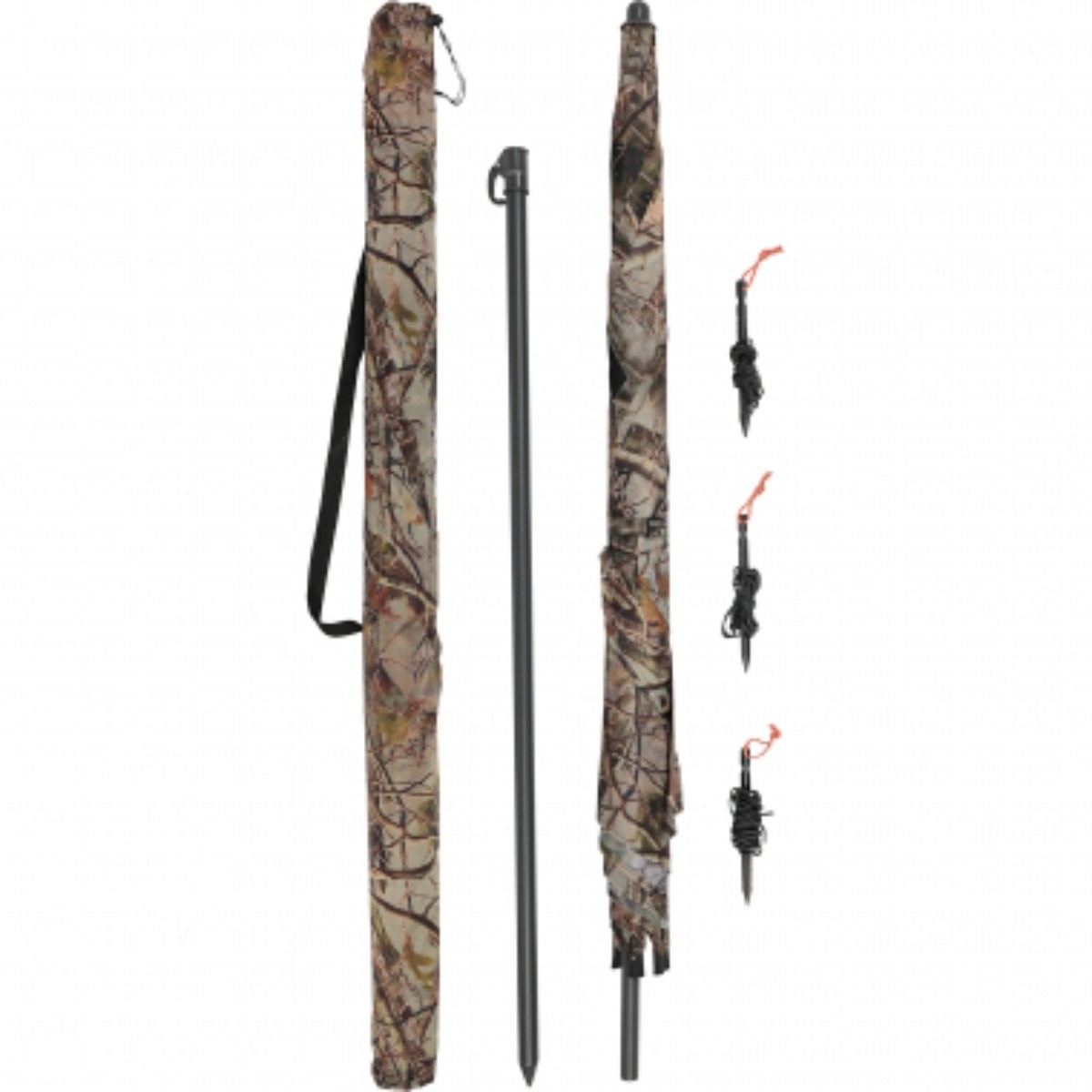 Camouflage Parasol - Vandtæt jagtskjul med udkigshuller til trækjagt, duejagt og fotoskjul