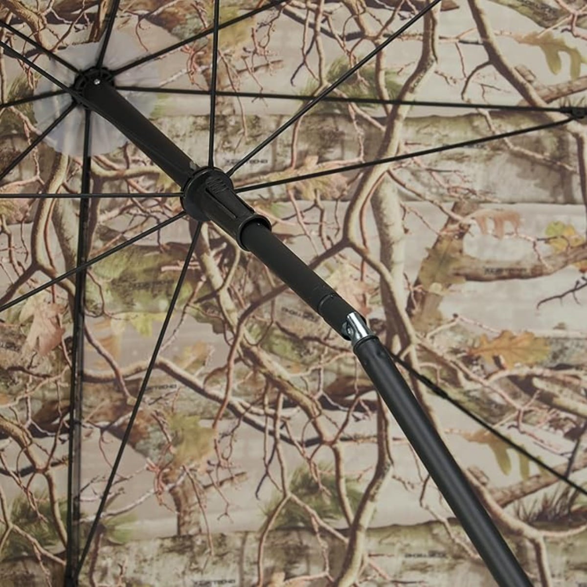 Camouflage Parasol - Vandtæt jagtskjul med udkigshuller til trækjagt, duejagt og fotoskjul