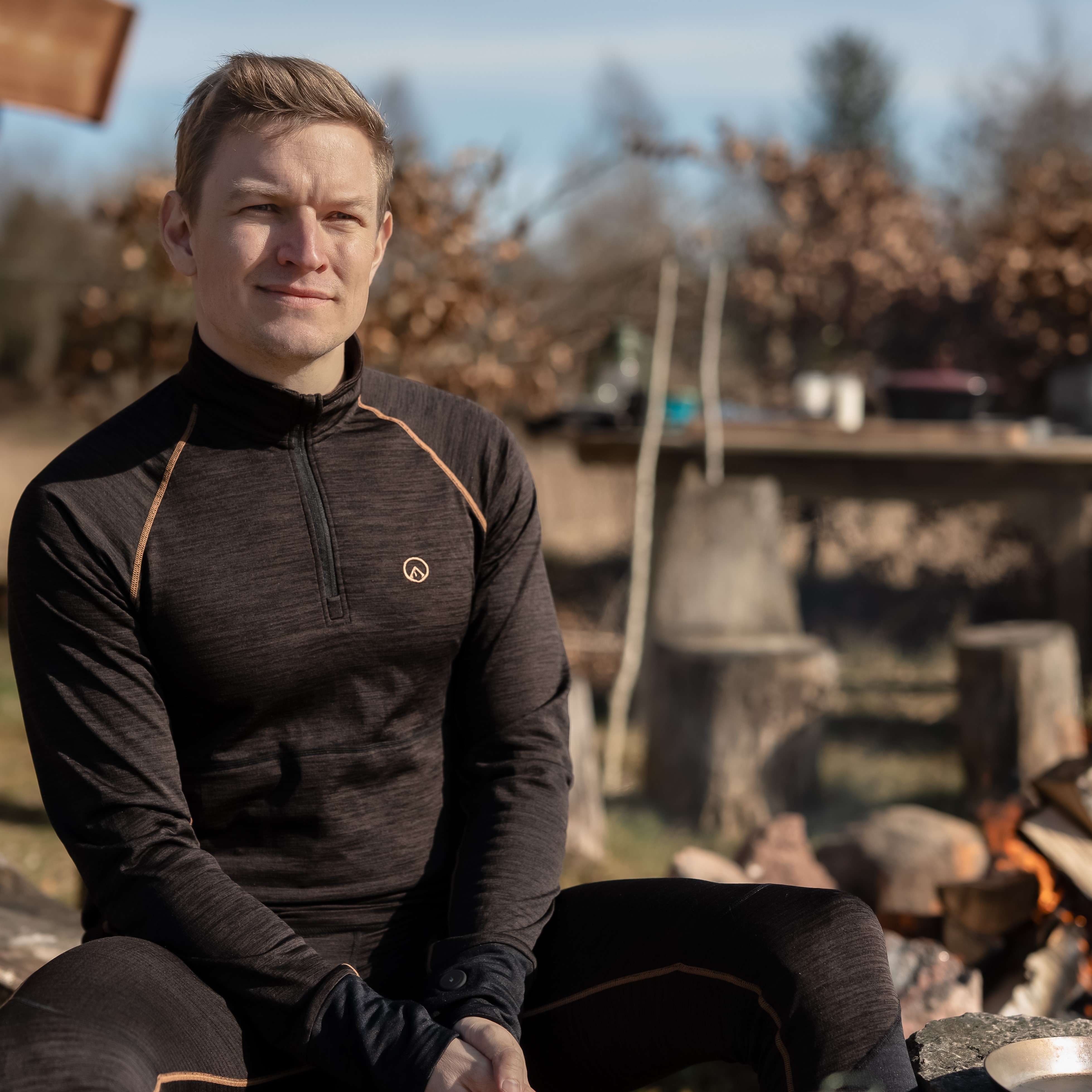 Happyhot Yukon App - Half-zip varmeundertrøje - Herre