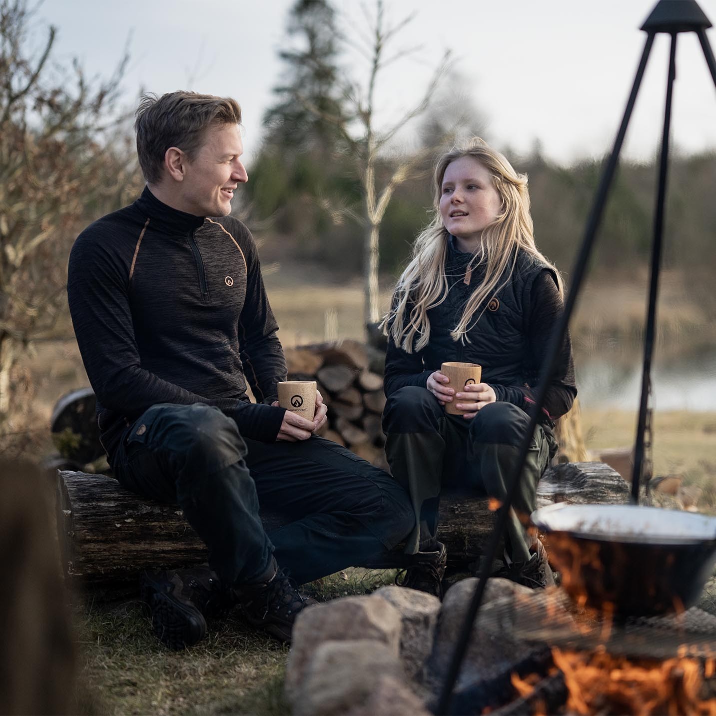 Happyhot Yukon App - Half-zip varmeundertrøje - Herre