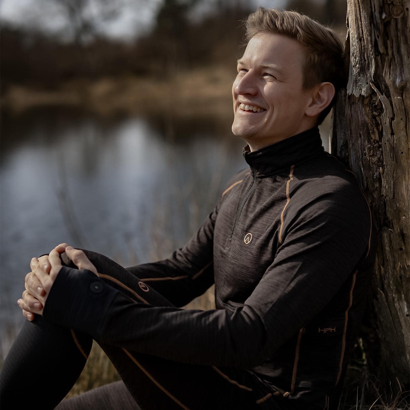 Happyhot Yukon App - Half-zip varmeundertrøje - Herre