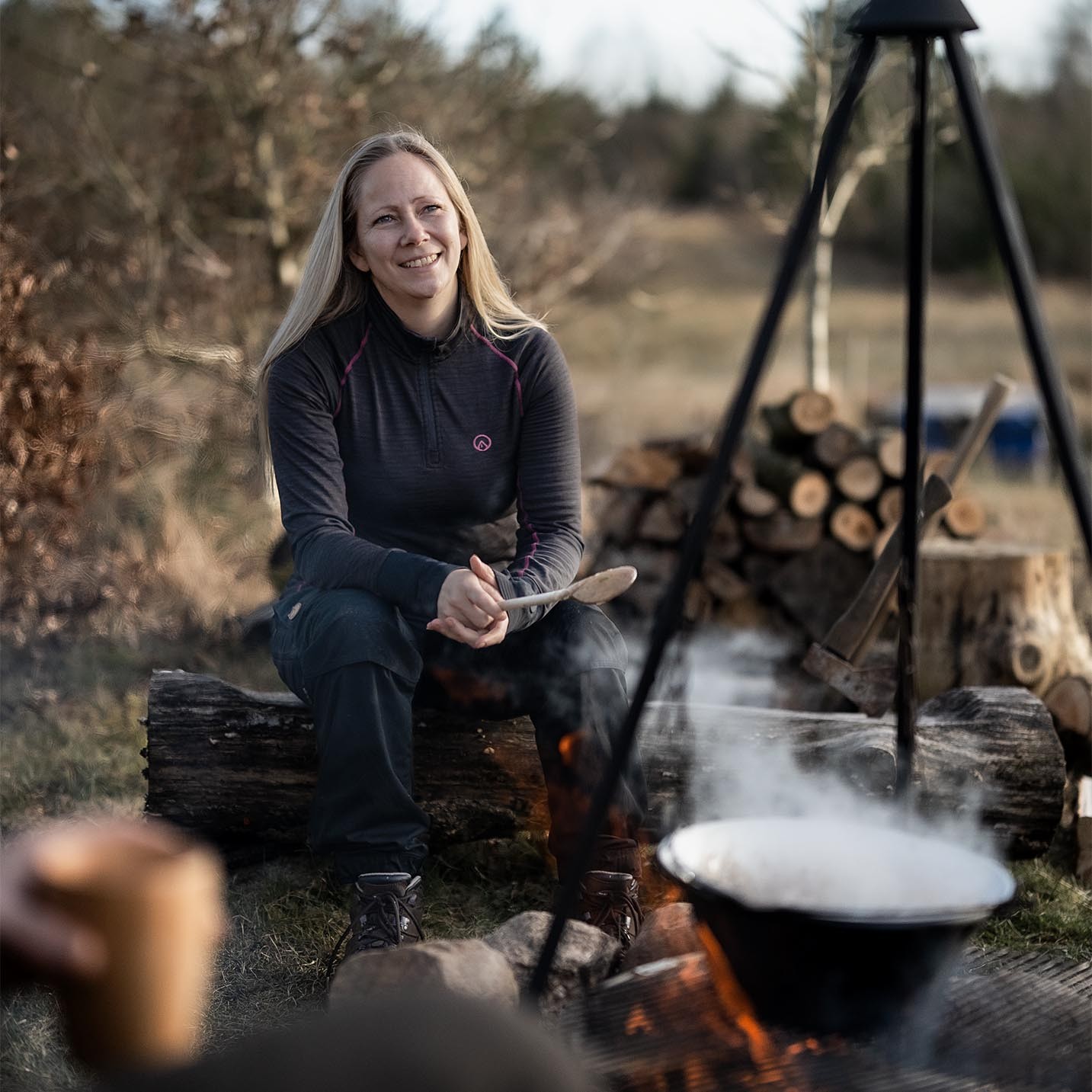 Happyhot Yukon App - Half-zip varmeundertrøje - Dame