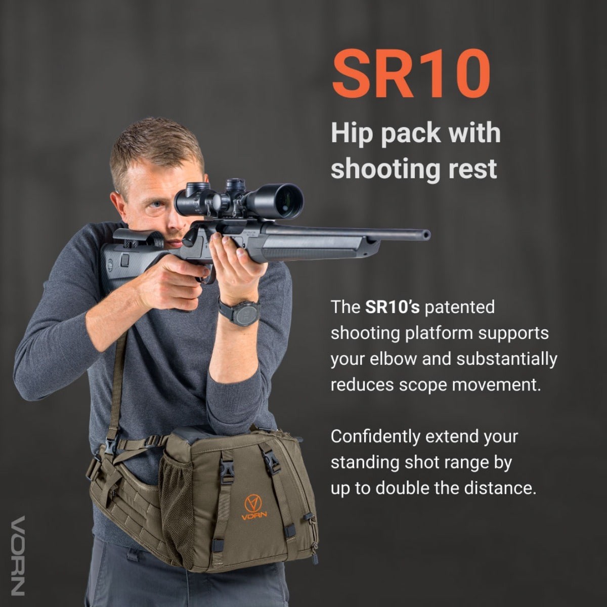 VORN SR10 Bæltetaske - Skydeplatform & 10L kapacitet