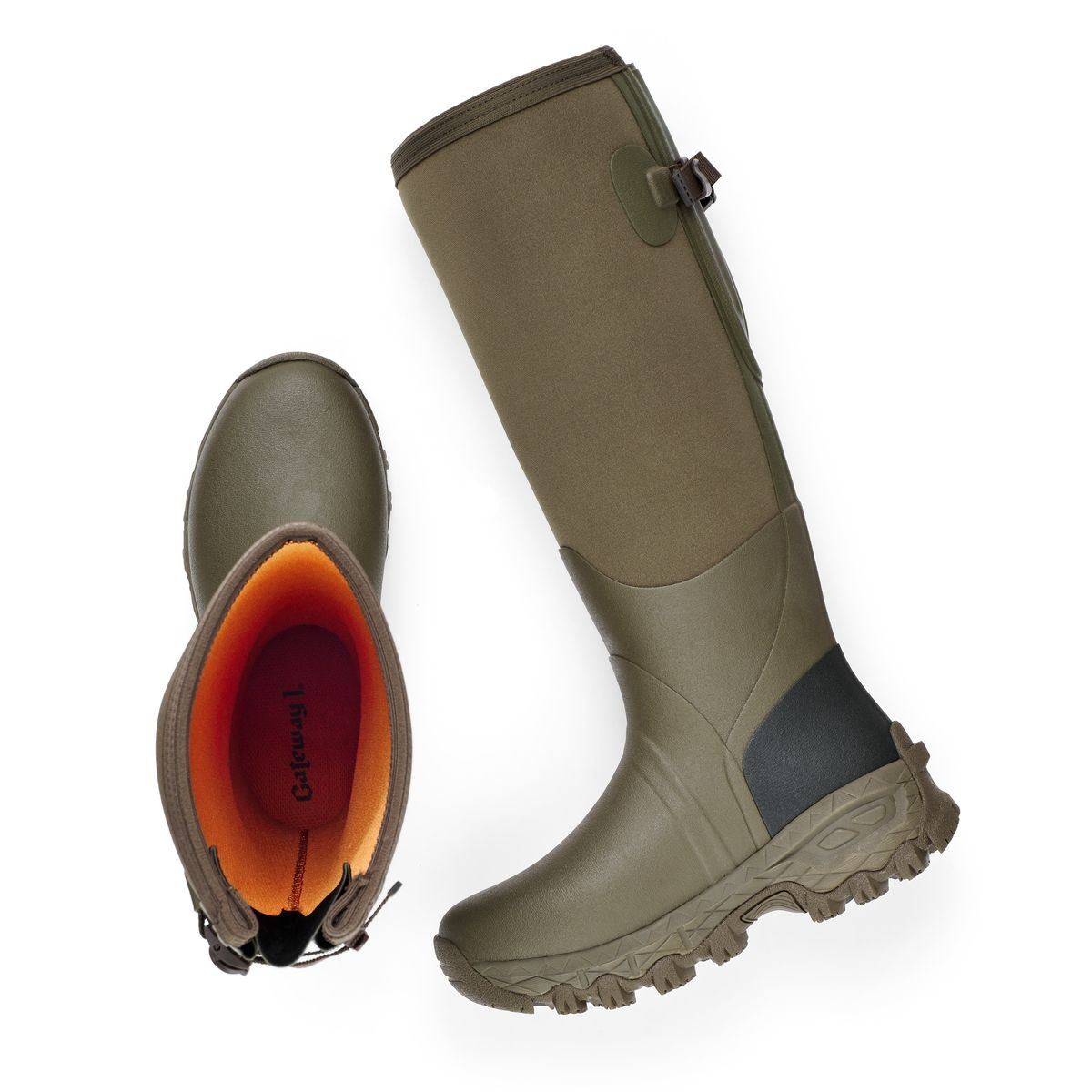 Gateway1 Woodwalker Lady 17" 4 mm – Vandtæt neopren gummistøvle – Walnut