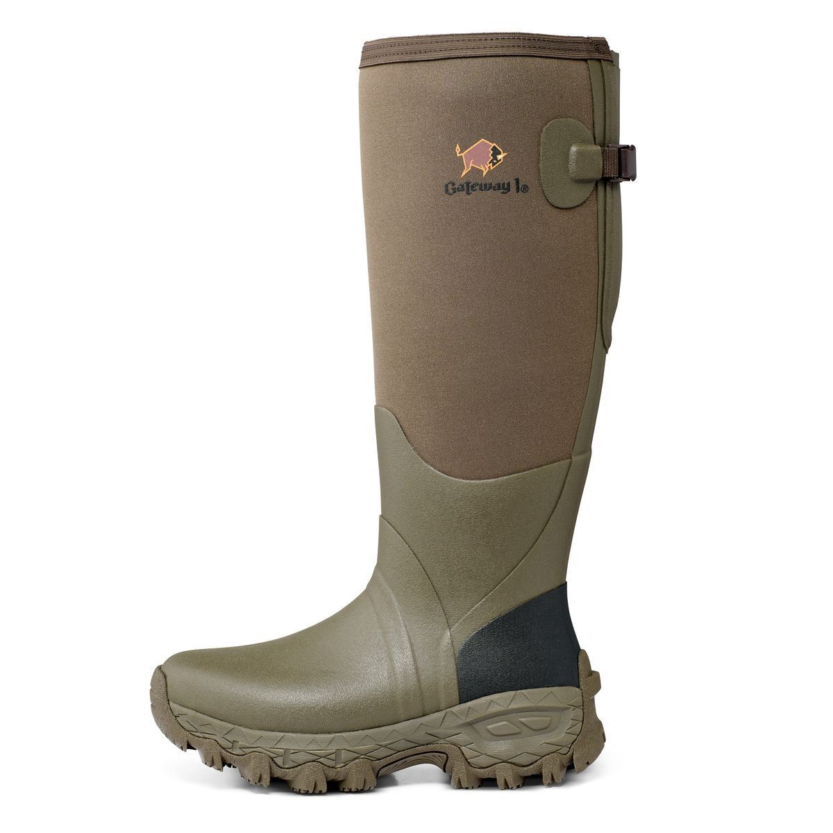 Gateway1 Woodwalker Lady 17" 4 mm – Vandtæt neopren gummistøvle – Walnut